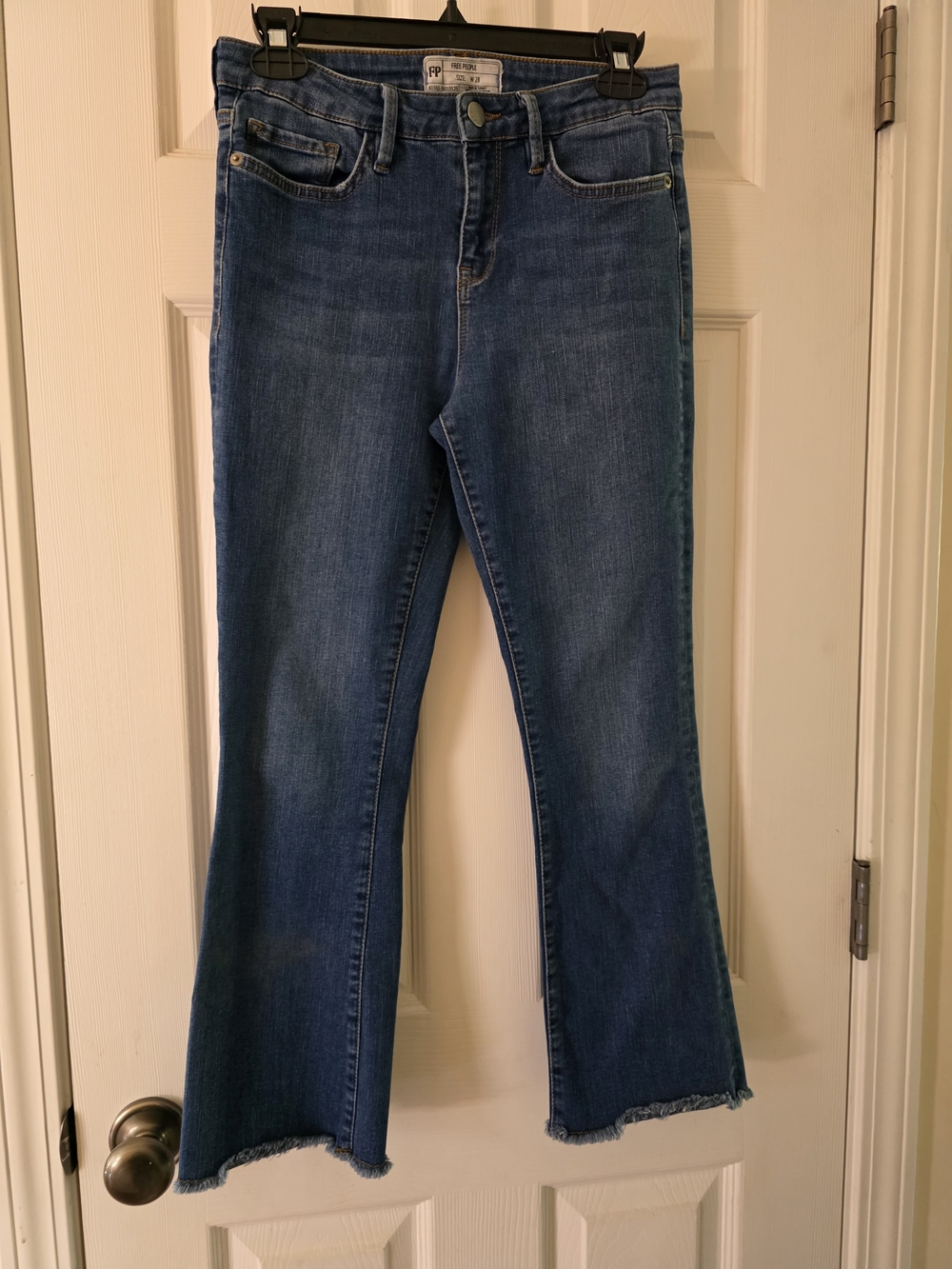 Free People Medium Blue Flare Jeans